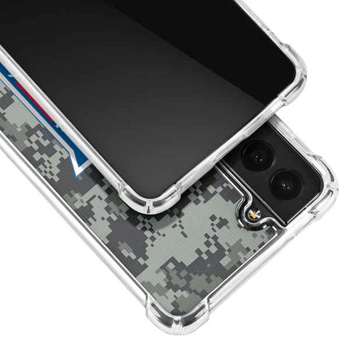 NHL New York Rangers Camo Galaxy S21 Plus 5G Clear Case