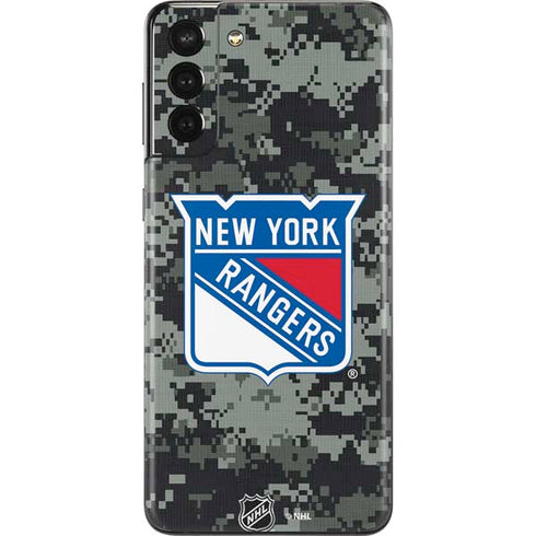 NHL New York Rangers Camo Galaxy S21 Plus 5G Skin