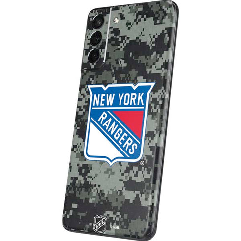 NHL New York Rangers Camo Galaxy S21 Plus 5G Skin