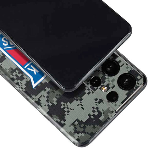NHL New York Rangers Camo Galaxy S21 Ultra 5G Skin