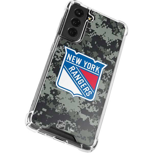 NHL New York Rangers Camo Galaxy S22 Plus Clear Case
