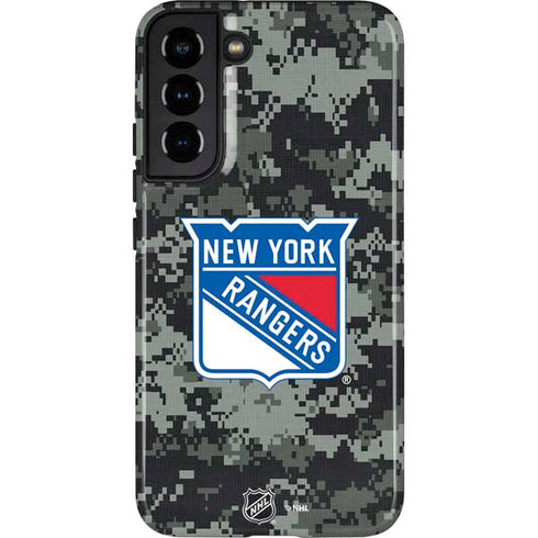 NHL New York Rangers Camo Galaxy S22 Plus Pro Case