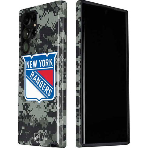 NHL New York Rangers Camo Galaxy S22 Ultra Pro Case