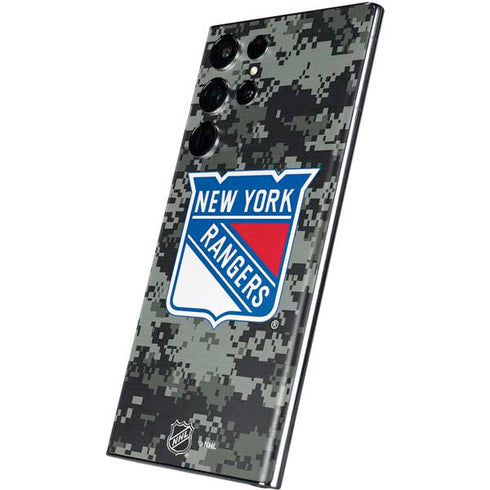 NHL New York Rangers Camo Galaxy S22 Ultra Skin