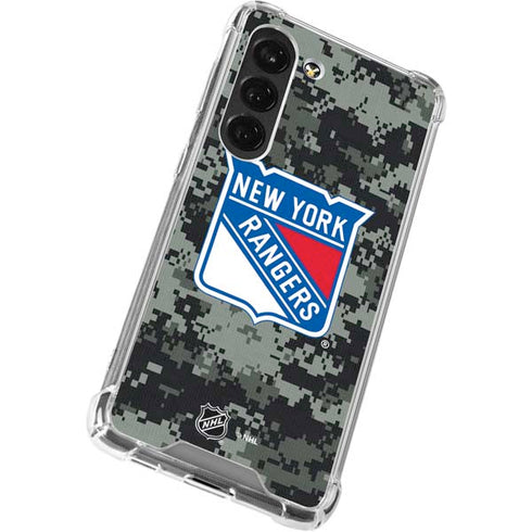 NHL New York Rangers Camo Galaxy S23 Clear Case