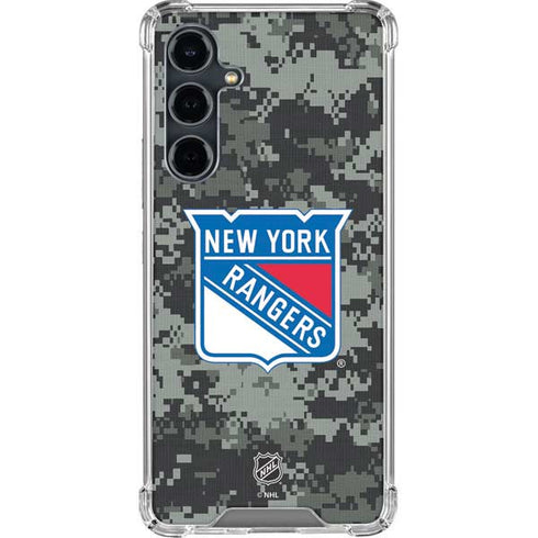NHL New York Rangers Camo Galaxy S23 FE Clear Case