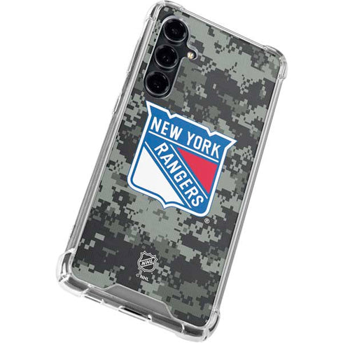 NHL New York Rangers Camo Galaxy S23 FE Clear Case