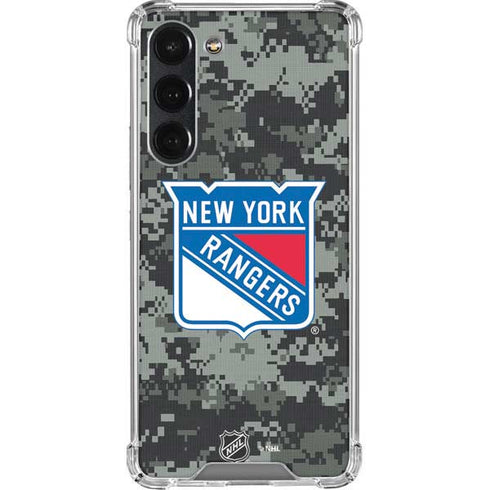 NHL New York Rangers Camo Galaxy S23 Plus Clear Case