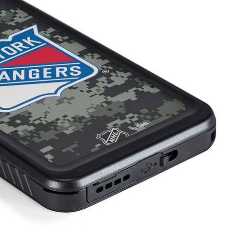 NHL New York Rangers Camo Galaxy S23 Plus Waterproof Case