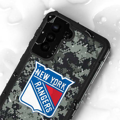 NHL New York Rangers Camo Galaxy S23 Plus Waterproof Case