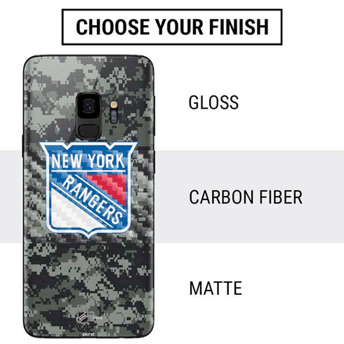 NHL New York Rangers Camo Galaxy S9 Skin