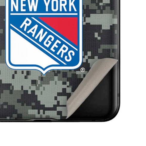 NHL New York Rangers Camo Galaxy Z Flip Skin