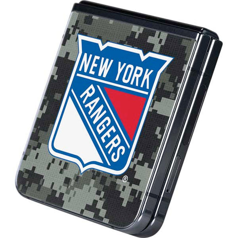 NHL New York Rangers Camo Galaxy Z Flip5 5G Skin