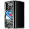 NHL New York Rangers Camo Galaxy Z Fold4 5G Clear Case