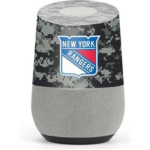 NHL New York Rangers Camo Google Home Skin