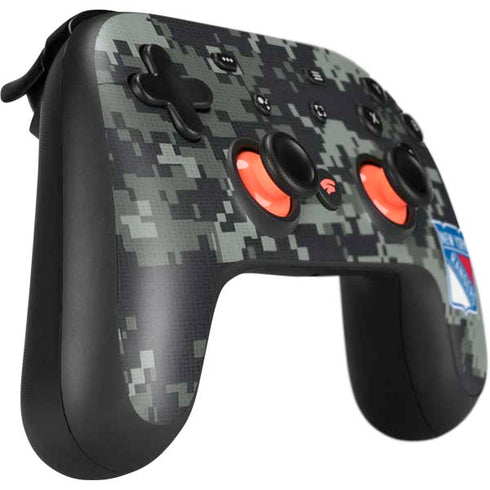 NHL New York Rangers Camo Google Stadia Controller Skin