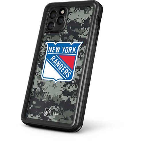 NHL New York Rangers Camo iPhone 11 Pro Max Waterproof Case