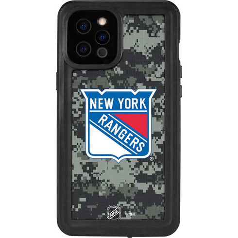 NHL New York Rangers Camo iPhone 12 Pro Max Waterproof Case