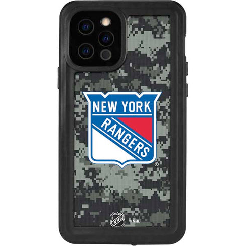 NHL New York Rangers Camo iPhone 12 Pro Waterproof Case