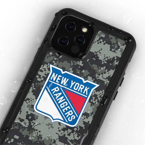 NHL New York Rangers Camo iPhone 12 Pro Waterproof Case