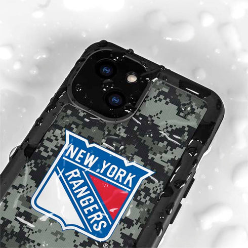 NHL New York Rangers Camo iPhone 13 Mini Waterproof Case
