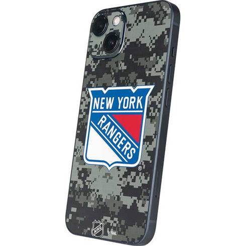 NHL New York Rangers Camo iPhone 15 Plus Skin