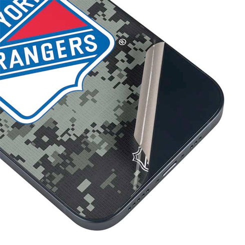 NHL New York Rangers Camo iPhone 15 Plus Skin