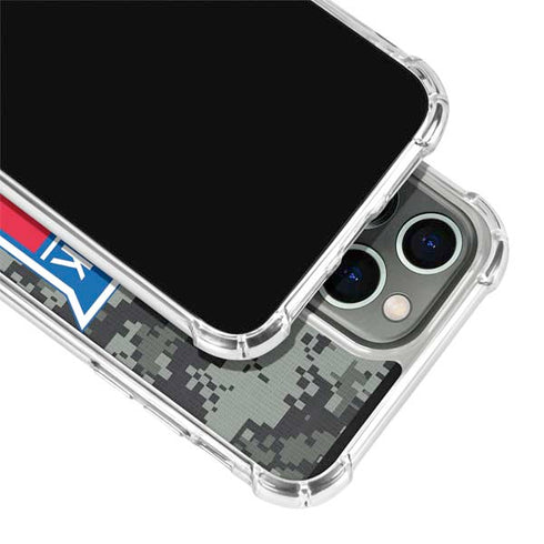 NHL New York Rangers Camo iPhone 14 Pro Clear Case
