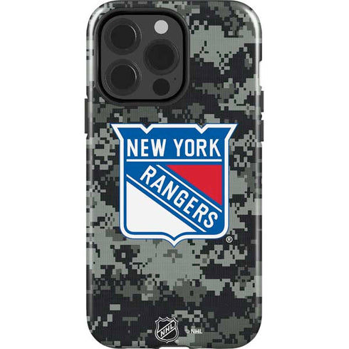 NHL New York Rangers Camo iPhone 15 Pro Impact Case