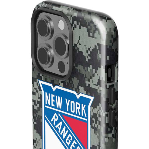 NHL New York Rangers Camo iPhone 15 Pro Impact Case