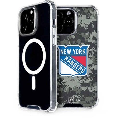 NHL New York Rangers Camo iPhone 14 Pro Max MagSafe Case
