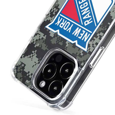 NHL New York Rangers Camo iPhone 14 Pro Max MagSafe Case
