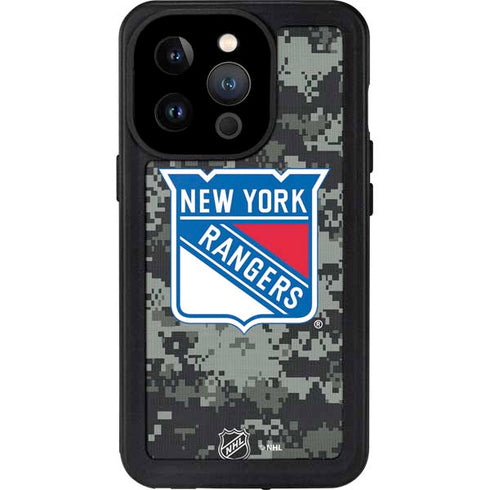 NHL New York Rangers Camo iPhone 14 Pro Waterproof Case