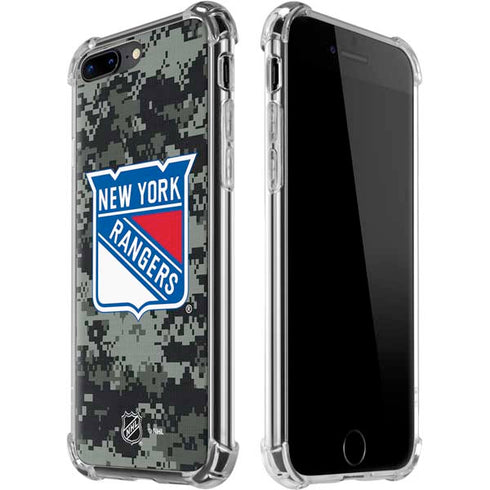 NHL New York Rangers Camo iPhone 7/8 Plus Clear Case