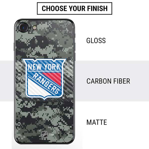 NHL New York Rangers Camo iPhone SE (2nd & 3rd Gen) Skin