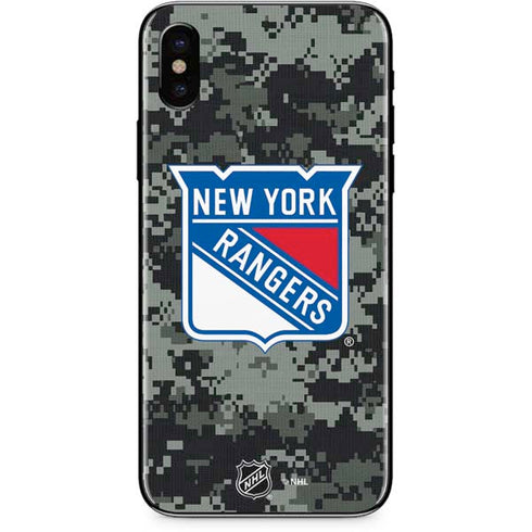 NHL New York Rangers Camo iPhone XS Max Skin