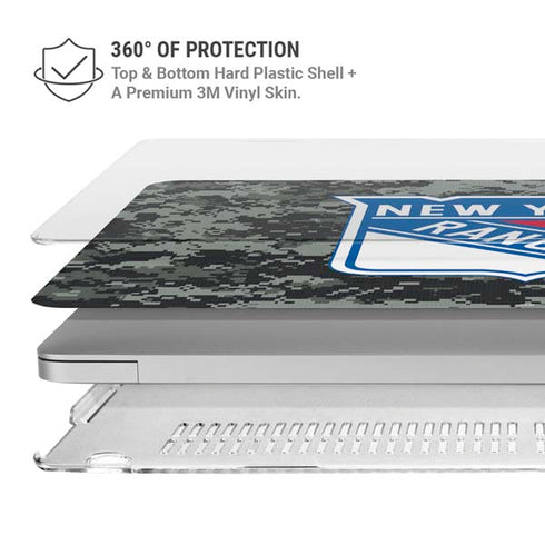 NHL New York Rangers Camo MacBook Air 15in (2023-2025) Case plus Skin