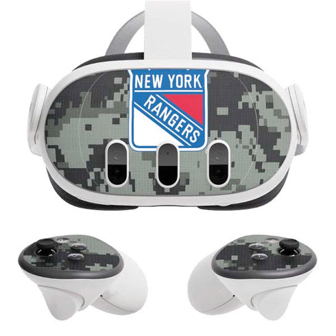 NHL New York Rangers Camo Meta Quest 3 Skin