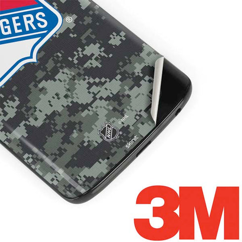 NHL New York Rangers Camo Moto G6 Skin
