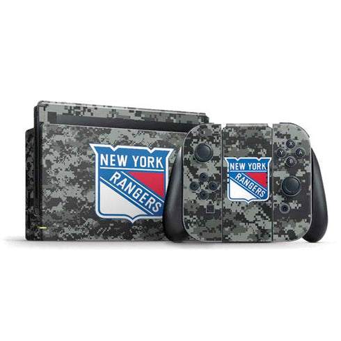 NHL New York Rangers Camo Nintendo Switch Bundle Skin