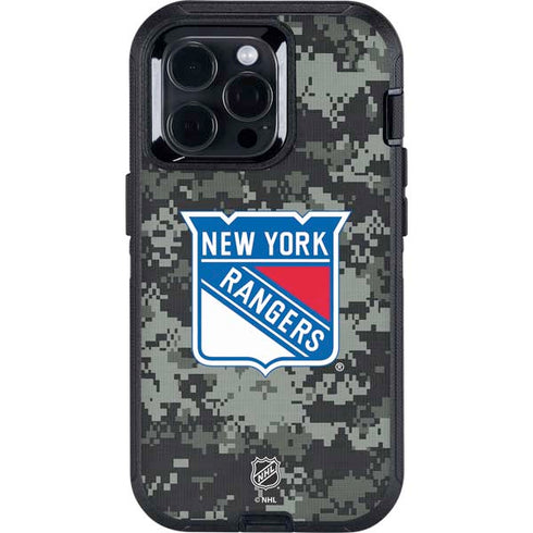 NHL New York Rangers Camo Otterbox Defender iPhone Skin