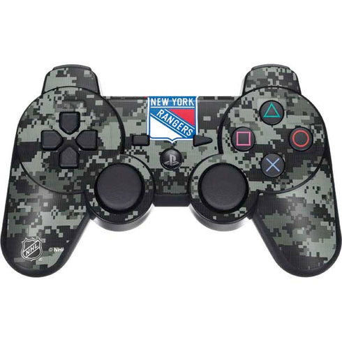 NHL New York Rangers Camo PS3 Dual Shock wireless controller Skin