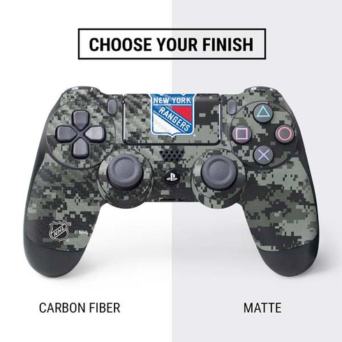 NHL New York Rangers Camo PS4 Controller Skin