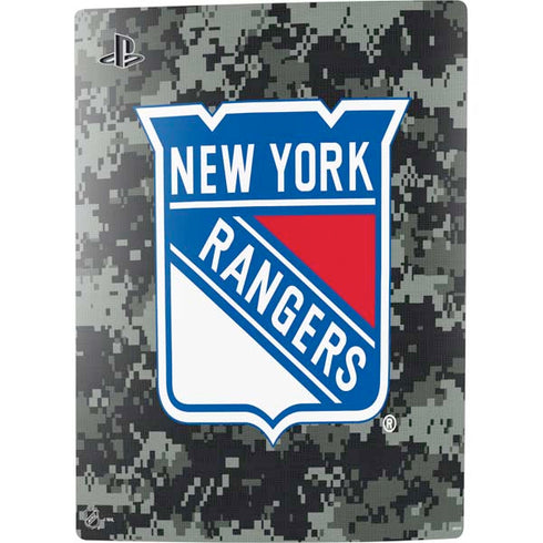NHL New York Rangers Camo PS5 Bundle Skin