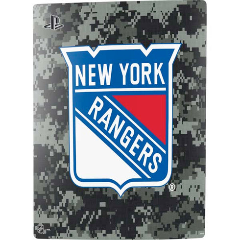 NHL New York Rangers Camo PS5 Console Skin