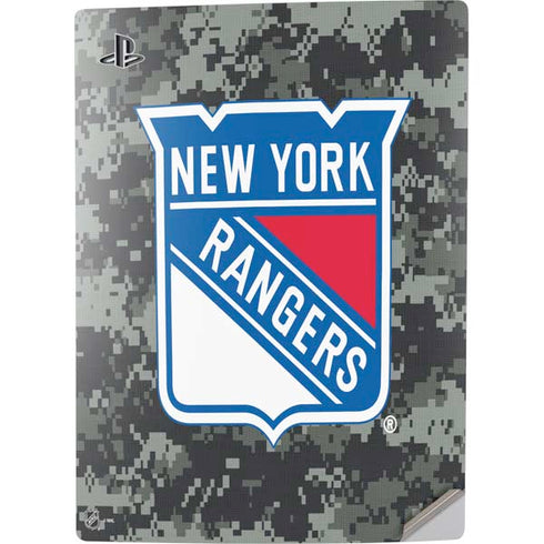 NHL New York Rangers Camo PS5 Digital Edition Console Skin