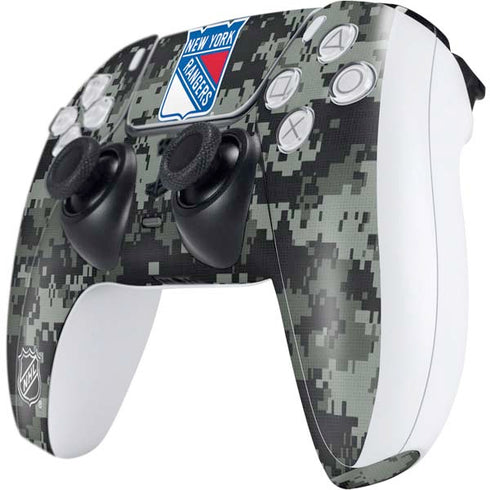 NHL New York Rangers Camo PS5 Controller Skin