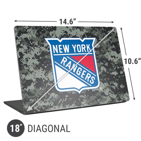 NHL New York Rangers Camo Universal Laptop 18in (14.6 x 10.6in) Skin