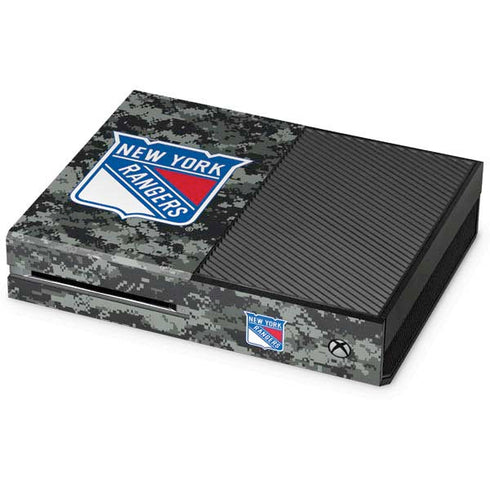 NHL New York Rangers Camo Xbox One Console Skin