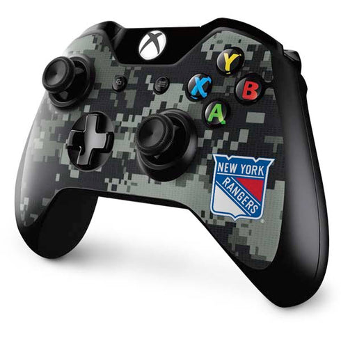 NHL New York Rangers Camo Xbox One Controller Skin